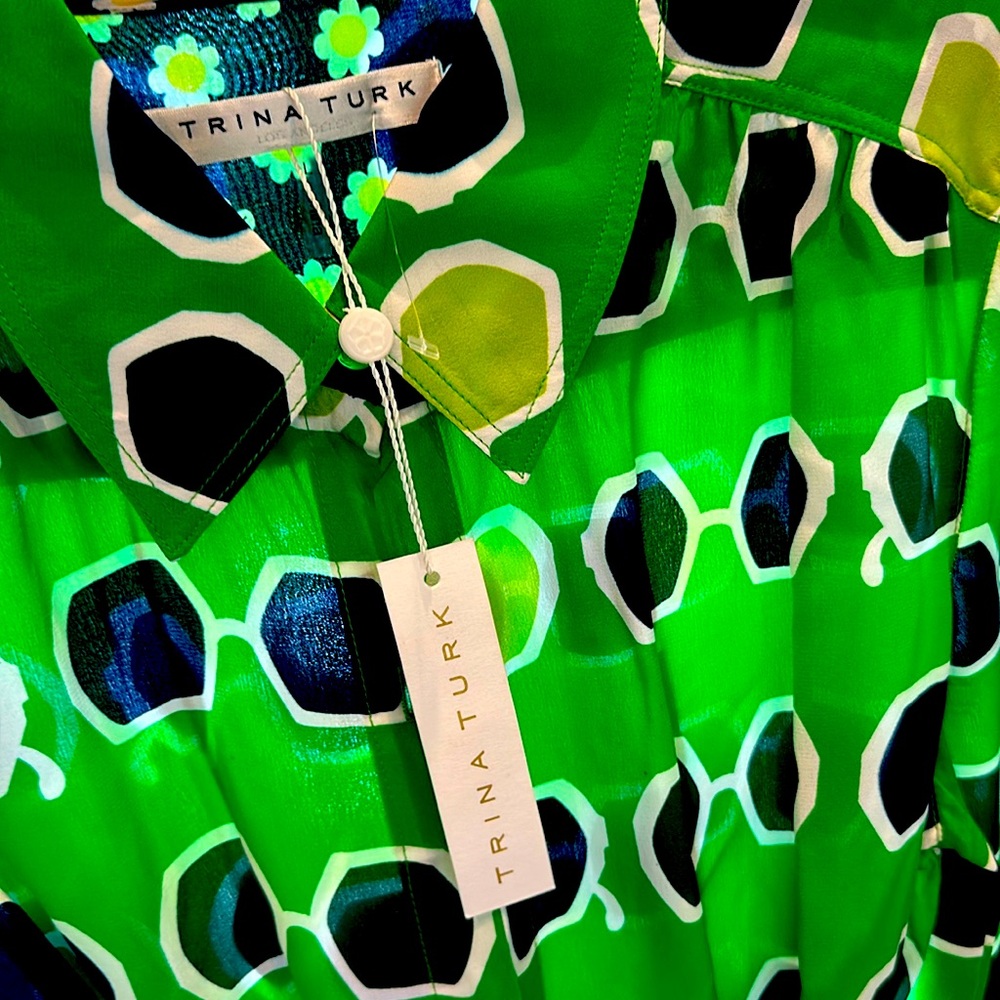Trina Turk Blue And Green Dress